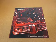 1970 Pontiac Bonneville Grand Prix GTO LeMans Tempest sales brochure literature (For: Pontiac Executive)