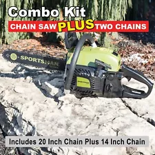 20 in. and 14 in. 52 cc Gas 2-Stroke Chainsaw -Sportsman