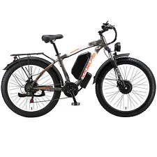 V3 2000W Electric Bike 48V/23Ah 35MPH Mountain Bicycle for Adults 26" Fat Tire