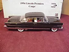 Danbury Mint 1956 Lincoln Premiere Coupe Black 1:24 BOX & FOAM