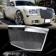 For 2005-2010 Chrysler 300 300C ABS Chrome Vertical Phantom Style Front Grille