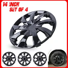 14" Set of 4 Wheel Covers Snap On Full Hub Caps fit R14 Tire & Steel Rim