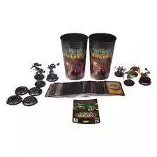 World of Warcraft huge lots cards figurines cups all together No Flaws Great con