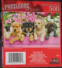 NEW Sealed American Staffordshire Terrier PUPPIES 500 piece Puzzle Free Ship !