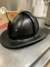 New ListingCairns Leather Fire Helmet Vintage 5a New Yorker Antique