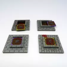 VAULT DOOR TILES FOR ZOMBICIDE BLACK PLAGUE - 4 PIECES