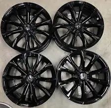 Four 2024 Honda CRV CR-V Factory 18 Wheels Rims OEM 3A018075A Gloss Black