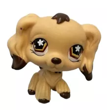 Littlest Pet Shop Cocker Spaniel Authentic LPS #575 Tan Brown Dipped Ears New