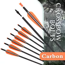 16/18/20/22inch Archery Crossbow Bolts Carbon Arrows Targeting Hunting Outdoor