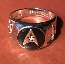 Star Trek Insignia Ring - Silver Tone - U.S. SIZE 10