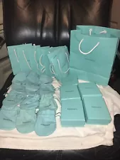 Tiffany & Co Empty Storage Boxes And Bags Lot of 25.