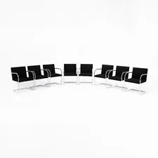 2009 Mies van der Rohe for Knoll Tubular Brno Chair Black Fabric Sets Available