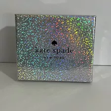 Kate Spade Sparkly Gift Box For Wallet Jewelry 5” x 4 1/4” x 2” Box Only