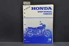 Vintage 1979 Honda CB650 Motorcycle Shop Service Repair Manual