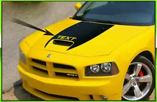 Hood Scoop Blackout Decal Fits 2006 - 2010 Dodge Charger SRT8 Super Bee Daytona