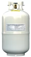 Flame King YSN-301 Steel 30 lbs. Propane Cylinder Tank 12 L x 12 W x 18 H in.