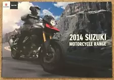 SUZUKI RANGE Motorcycle Sales Brochure 2014 #014 SUPERSPORT Street CRUISER ++