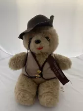 Vintage Theodore Roosevelt Stuffed Plush 9" Teddy Bear, ASI 62960 Greek Brand