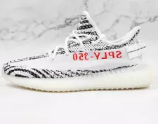 Adidas Yeezy Boost 350 V2 Zebra Black White Red CP9654 Men Shoe