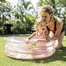 Intex Glitter Mini Pool, Inflatable Kids Paddling Pool, for Ages 1-3 (57103NP)