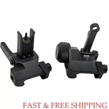 Folding Back Up Metal Sight Flip Up Front Rear Set Picatinny For K&A&C 3-0-0