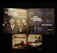 THE GASLIGHT ANTHEM VINYL LOT THE 59 SOUND, SESSIONS DELUXE BOOK, 2 x 7" ,POSTER