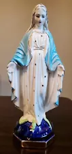 Vintage Ceramic Our Lady of Grace Statue