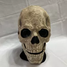 Skull Latex Mask With Movable Jaw For Halloween Skeleton Costume