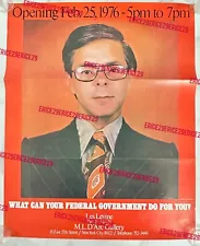 Les Levine 1976 What Can Your Federal Government Do For You? Exhibition Poster