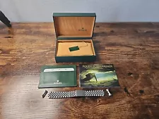 VINTAGE ROLEX SUBMARINER 2006-2007 GREEN WATCH BOX SET AUTHENTIC OEM ORIGINAL