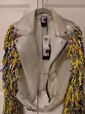 Birds Of Prey Jacket Women Large Harley Quinn Caution Tape DC Comic Movie