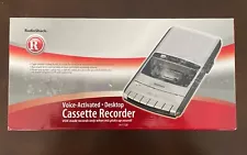 RadioShack CTR-121 Voice Activated Desktop Cassette Tape Player Recorder w/Box