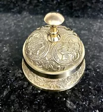 Bell Vintage Brass Ornate Hotel Front Desk Bell Sale Service Counter Bell