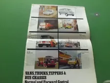 BEDFORD Lorry Truck / Bus/ Van fold out poster style sales brochure