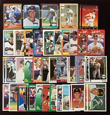 Will Clark Giants lot 52 cards: 1986 Donruss Highlights, 1987 Topps, Donruss RC