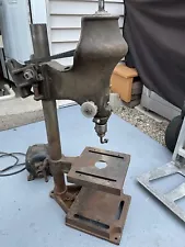 Vintage Rare Heavy Duty Montgomery Ward Duro Bench Drill press For Restoration.