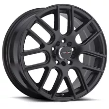 15x6.5 Vision 426H Cross Matte Black Wheels 5x100/5x4.5 (38mm) Set of 4 (For: 2003 WRX)