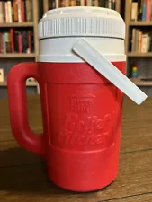 Vintage 1980s PIZZA HUT ½ Gallon Relief Pitcher by IGLOO Water Cooler Jug