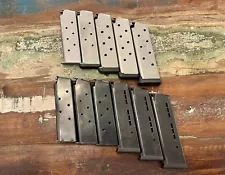 1911 Magazine Lot .45 ACP 45 Auto 8rd 7rd Blue Stainless Wilson Combat Colt Sig