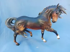 Breyer Custom Esprit Andalusian Silver Dapple Bay Horse Statue OOAK