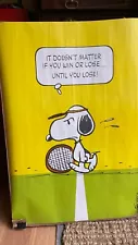 Snoopy Poster, Tennis, Sports, Loser