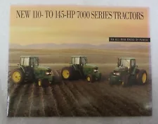 Vtg 1992 JOHN DEERE 7000 Series Tractors BROCHURE Ads 110-145 HP 7600 7700 7800