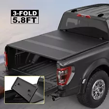 5.8FT Bed Truck Tonneau Cover For 2007-2024 Chevy Silverado GMC Sierra 1500