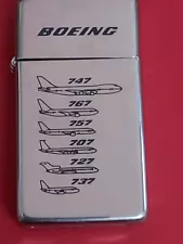 Vintage NOTE, LIGHTER CASE FOR SALE, Zippo Boeing Vintage 1980s