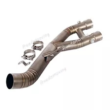 For Yamaha YZF R1 R1M 2015-2022 MT-10 Exhaust System Mid Link Pipe 61mm Muffler