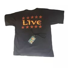 Vintage Live The Distance To Here Concert Tour Tshirt With All Access Pass Large