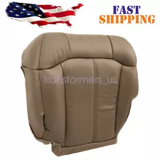 For 1999-2002 Chevy Silverado 1500 2500 Driver Bottom Leather Seat Cover Med Tan