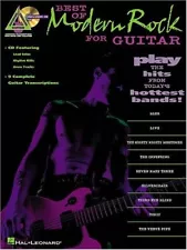 BEST OF MODERN ROCK FOR GUITAR MUSIC BOOK/CD WITH TAB BLUR OFFSPRING NEW ON SALE