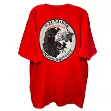 B-21 Raider Combined Task Force Stealth Bomber 3XL Red T-Shirt CTF Logo Graphic