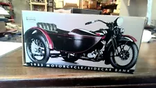 Genuine 1/12 Harley Davidson 1933 Collectible Motorcycle Sidecar Bank 99198-94V